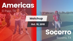 Matchup: Americas  vs. Socorro  2018