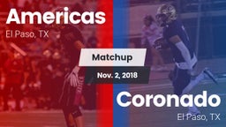 Matchup: Americas  vs. Coronado  2018