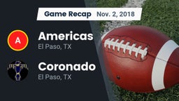 Recap: Americas  vs. Coronado  2018