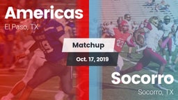 Matchup: Americas  vs. Socorro  2019