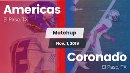 Matchup: Americas  vs. Coronado  2019