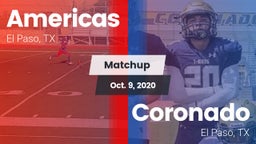Matchup: Americas  vs. Coronado  2020