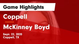 Coppell  vs McKinney Boyd  Game Highlights - Sept. 22, 2020