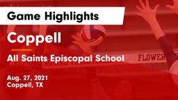 Coppell  vs All Saints Episcopal School Game Highlights - Aug. 27, 2021