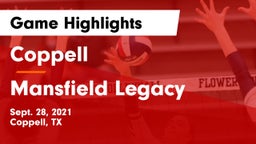 Coppell  vs Mansfield Legacy  Game Highlights - Sept. 28, 2021