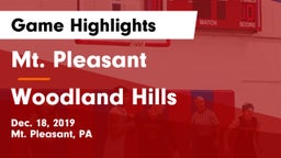 Mt. Pleasant  vs Woodland Hills  Game Highlights - Dec. 18, 2019