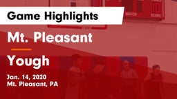 Mt. Pleasant  vs Yough  Game Highlights - Jan. 14, 2020