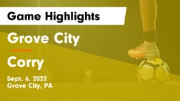 Grove City  vs Corry Game Highlights - Sept. 6, 2022