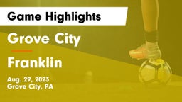 Grove City  vs Franklin Game Highlights - Aug. 29, 2023