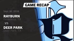 Recap: Rayburn  vs. Deer Park  2016