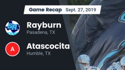 Recap: Rayburn  vs. Atascocita  2019