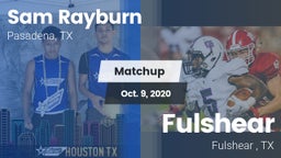 Matchup: Rayburn  vs. Fulshear  2020