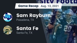 Recap: Sam Rayburn  vs. Santa Fe  2021