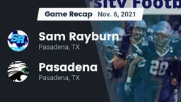 Recap: Sam Rayburn  vs. Pasadena  2021