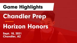 Chandler Prep  vs Horizon Honors  Game Highlights - Sept. 18, 2021