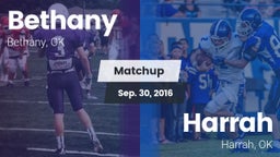 Matchup: Bethany  vs. Harrah  2016