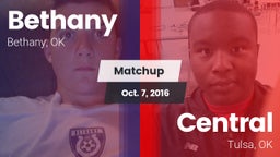 Matchup: Bethany  vs. Central  2016