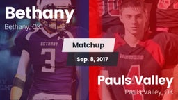 Matchup: Bethany  vs. Pauls Valley  2017