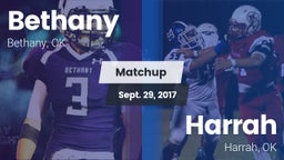 Matchup: Bethany  vs. Harrah  2017