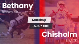 Matchup: Bethany  vs. Chisholm  2018