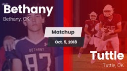 Matchup: Bethany  vs. Tuttle  2018
