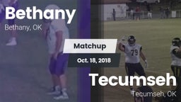 Matchup: Bethany  vs. Tecumseh  2018