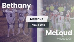 Matchup: Bethany  vs. McLoud  2018