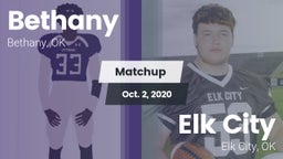 Matchup: Bethany  vs. Elk City  2020