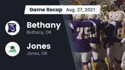 Recap: Bethany  vs. Jones  2021