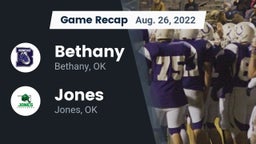 Recap: Bethany  vs. Jones  2022