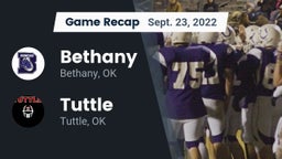 Recap: Bethany  vs. Tuttle  2022