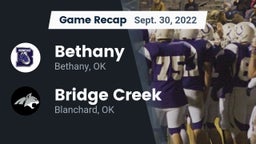 Recap: Bethany  vs. Bridge Creek  2022