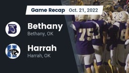 Recap: Bethany  vs. Harrah  2022