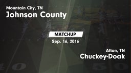 Matchup: Johnson County High  vs. Chuckey-Doak  2016