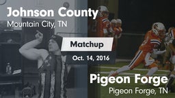 Matchup: Johnson County High  vs. Pigeon Forge  2016