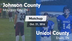 Matchup: Johnson County High  vs. Unicoi County  2016