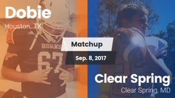 Matchup: Dobie  vs. Clear Spring  2017