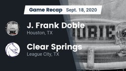 Recap: J. Frank Dobie  vs. Clear Springs  2020