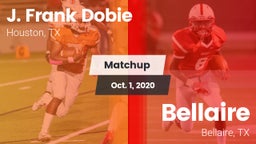 Matchup: Dobie  vs. Bellaire  2020