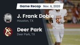 Recap: J. Frank Dobie  vs. Deer Park  2020
