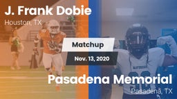 Matchup: Dobie  vs. Pasadena Memorial  2020