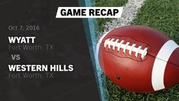 Recap: Wyatt  vs. Western Hills  2016