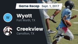 Recap: Wyatt  vs. Creekview  2017