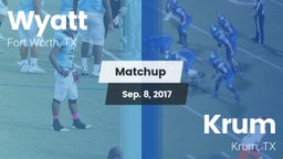 Matchup: Wyatt  vs. Krum  2017