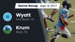 Recap: Wyatt  vs. Krum  2017