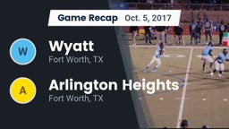 Recap: Wyatt  vs. Arlington Heights  2017