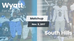 Matchup: Wyatt  vs. South Hills  2017