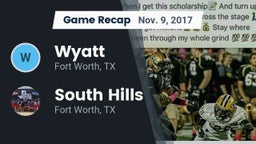 Recap: Wyatt  vs. South Hills  2017