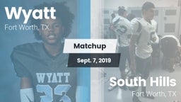 Matchup: Wyatt  vs. South Hills  2019