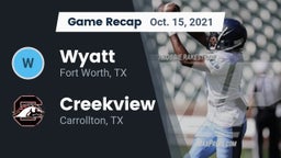 Recap: Wyatt  vs. Creekview  2021